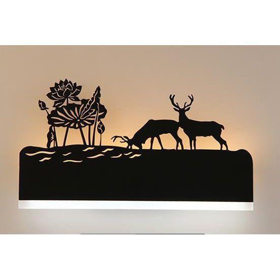 

Creative Elk Elephant Silhouette Design Wall Lights For Bedroom And Corridor Lotus Elk