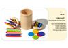 Solid Wood Sorting Bin: Color & Shape Recognition Toy for Ages 3-6