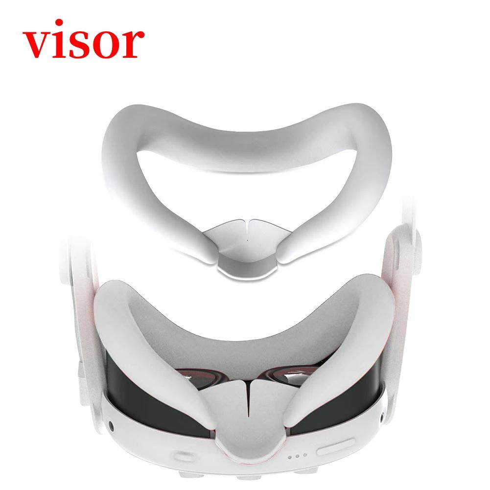 For Meta Quest 3 Accessories Silicone Protective Cover Shell Case VR Headset Head Face Cover Eye Pad VR Bag For Oculus Quest 3