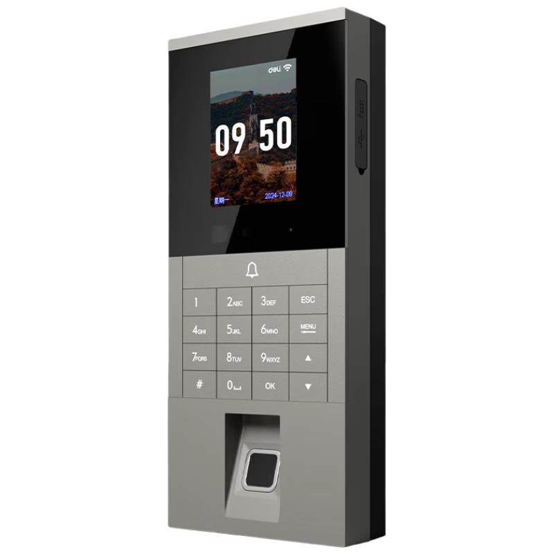 Deli Smart Biometric Time Clock & Access Control Terminal CN plug (adapter included)