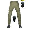 Mens Motorcycle Riding Jeans With Kevlar Reinforcement Built-in Armor Padding Abrasion-Resistant Street Track Use