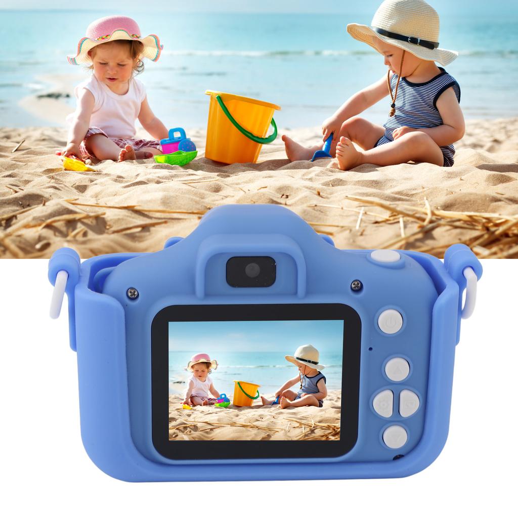 Kids Camera Cute Cartoon Dinosaur Design Multifunction 2.0 Inch Display 400mAh Selfie Digital Camera for Kids Girls and Boys