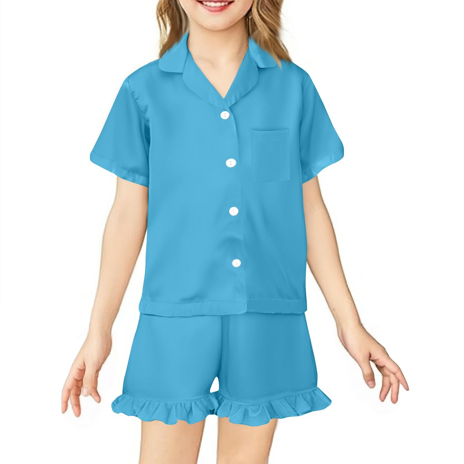 

Детская домашняя одежда Пижамный комплект Топ с коротким рукавом Шорты Комплект из двух предметов Верхняя одежда Игровой кардиган Одежда 90