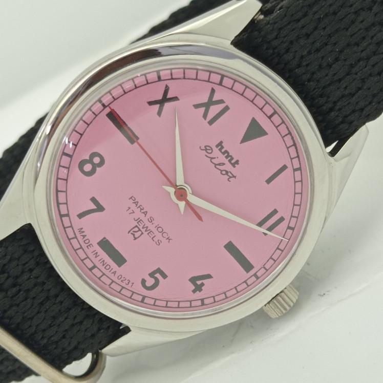 

USED HMT PILOT INDIAN MENS MECHANICAL WATCH a413081-1 Sku009-a413081