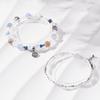Candy Chain 336 Water Blue Moonstone 038 Bracelet Set (C2503-SE441_SV)
