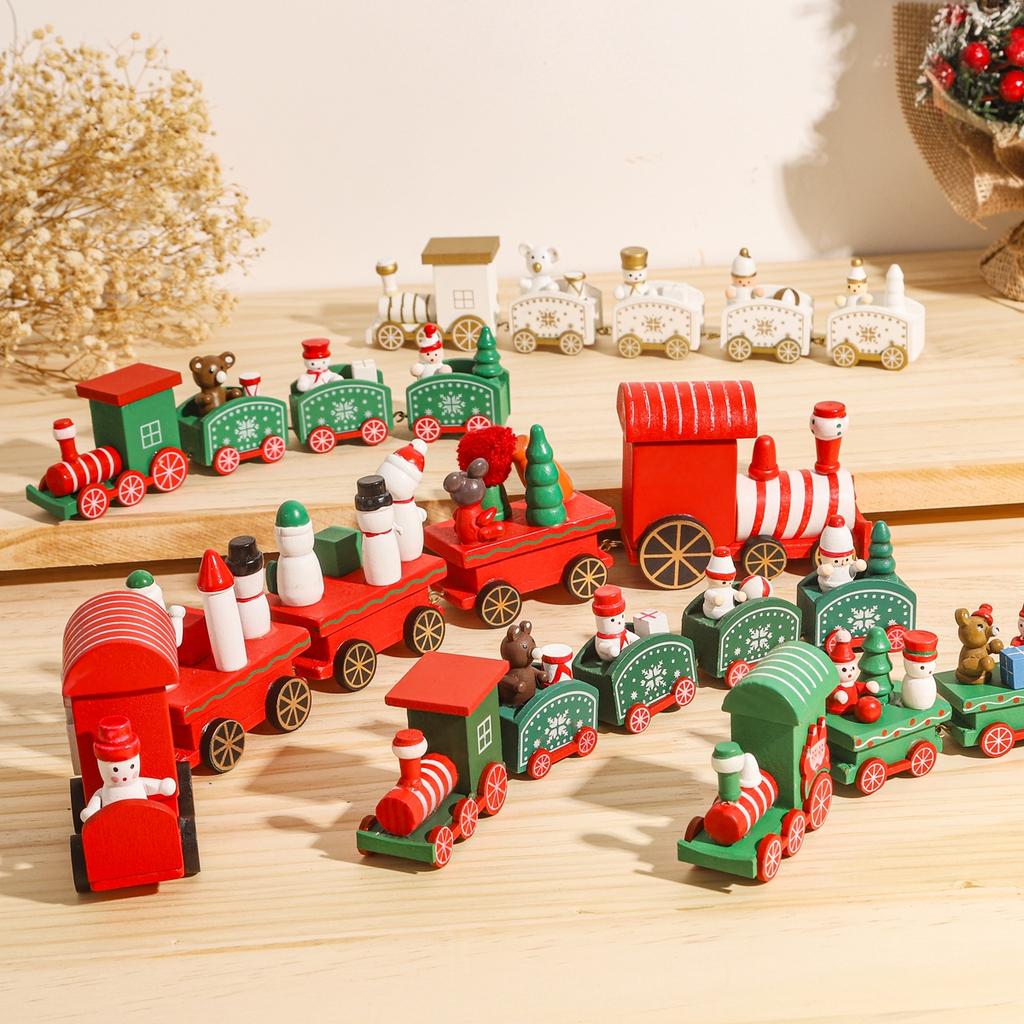 Weihnachtszug Frohe Weihnachten Dekorationen für Zuhause 2025 Weihnachtsschmuck Weihnachten Navidad Noel Geschenke Frohes Neues Jahr 2025