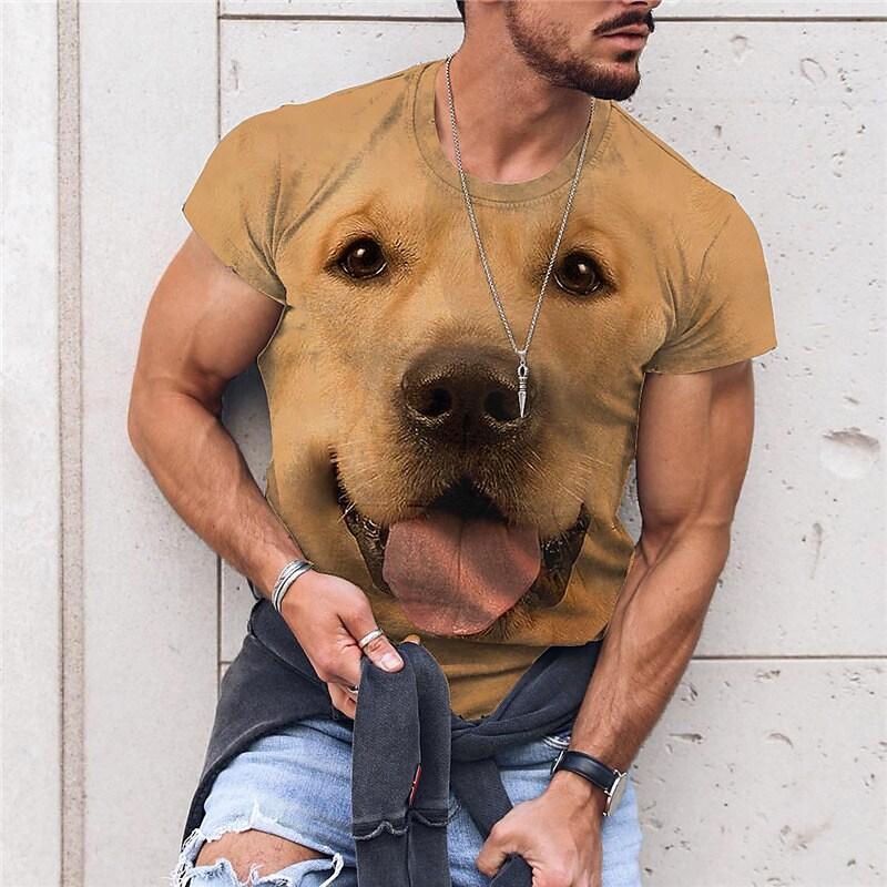 Men's Tee Fun Clothing Harajuku Cat T-shirt Animal Top Male Street Summer Casual Short Sleeve Pullover O-neck Oversized Clothes