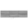 Wall Mounted TV Cabinet with LED Lighting Grey Sonoma 180 x 31 x 45 cm