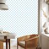 Hearts Wallpaper White, Celadon and Azure 50x1000