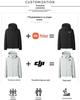 Custom Logo Solid Color Hooded Jacket for Outdoor Team Activities