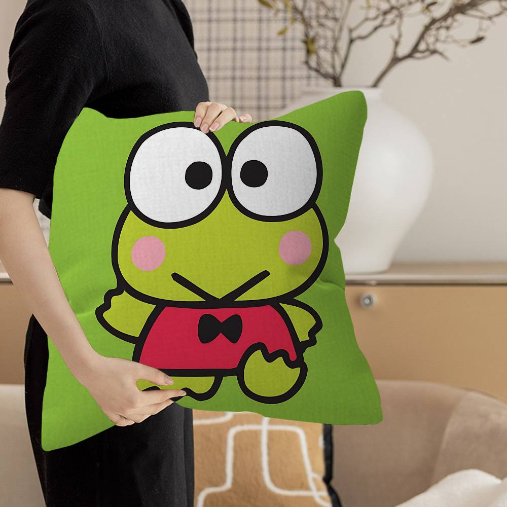 Cartoon KKeroppiS Cute Pillow Cover Sofa Cushion Cover Home Room Decoration Children Gift