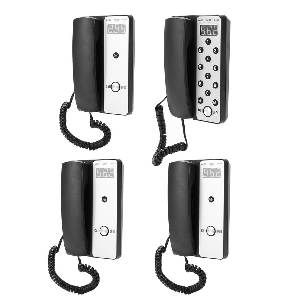 Drahtlose Gegensprechanlage 1 Hauptgerät 3 Nebenstellen Heimkommunikationssystem für Hotelabteilung 100?240-V-UK-Stecker