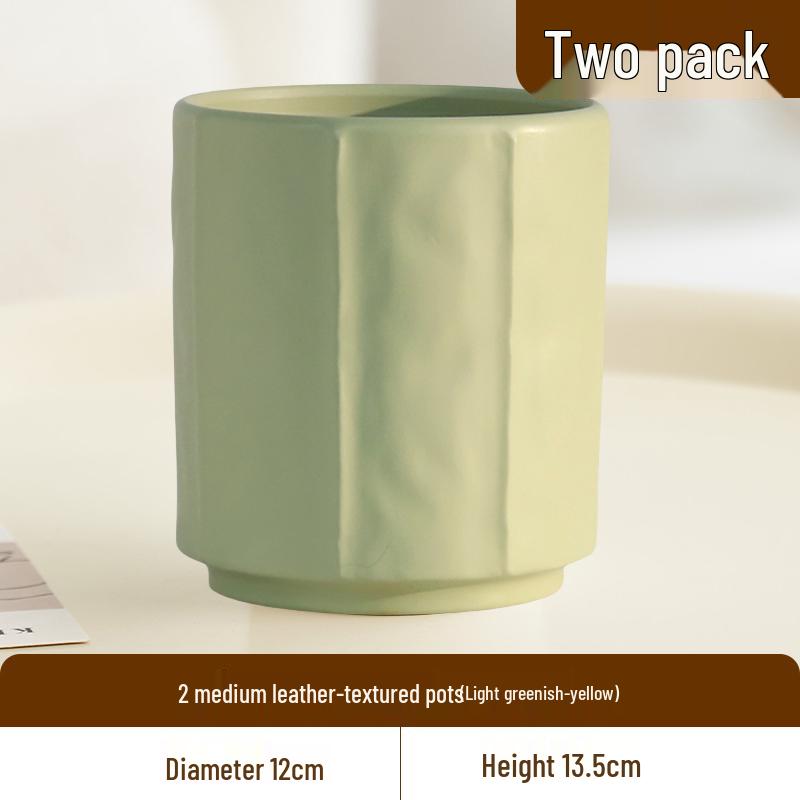 Nordic Style Cream Ceramic Succulent Pot for Phalaenopsis and Green Plants