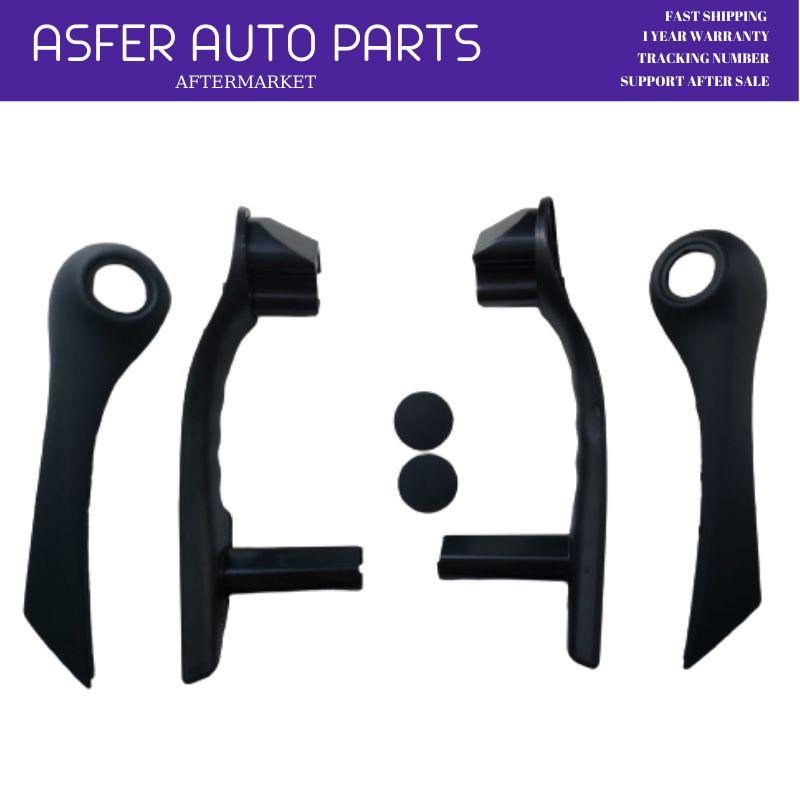 For Renault Megane 2 Front Inner Door Inside Handle Black Armrest Left Right 2002-2009 - 2pcs OEM 7701475315 7701475316