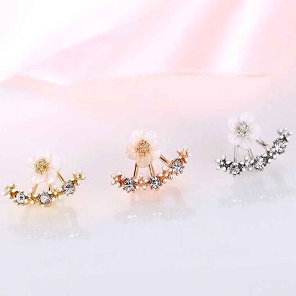 1 Paar Dames Oorbellen Feest Bruiloft Bloem Oorbellen Verfijnd Delicaat Sieraden Aankleding Decoratie Vriendschapscadeau