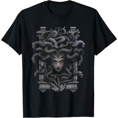 Medusahaupt Griechische Mythologie Antike Schlangenhaare T-Shirt(1)