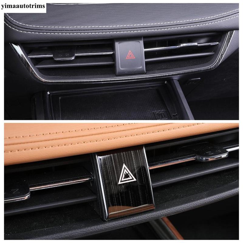For Haval Jolion - 2024 Accessories Car Dashboard Center Air Conditioner AC Outlet Vent Warning Lamp Light Panel Cover Trim