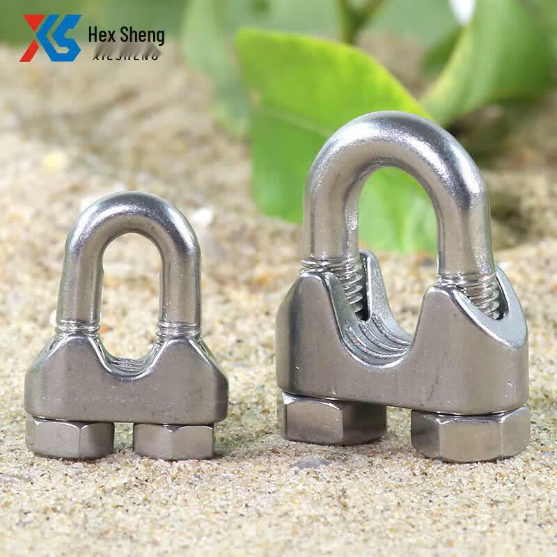 Xiesheng 304 Stainless Steel U-Shaped Wire Rope Clamp