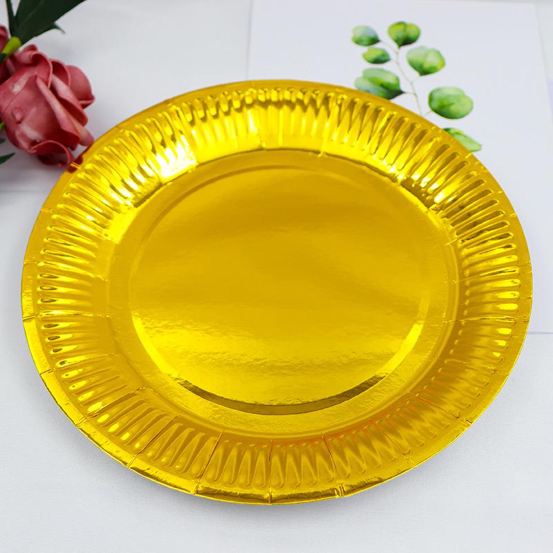 Solid Color Disposable Paper Plates for Party, Picnic, or Birthday
