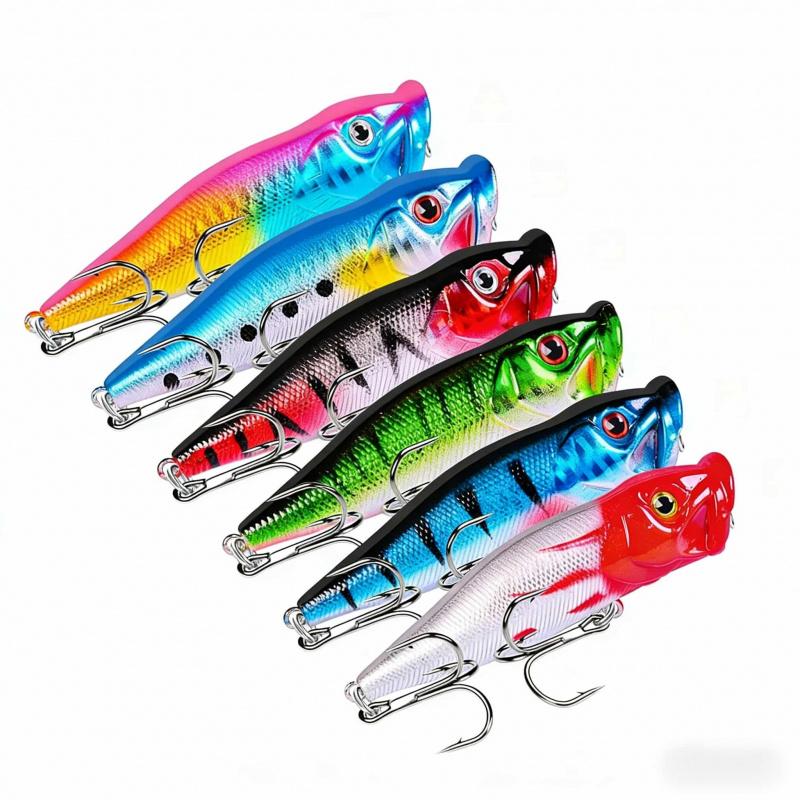 6PCS 12.5G 9cmLuya Wave-Pattern Long-Throw Hard Bait, Biomimetic Artificial Lure, Specialized Fishing Gear for Sea Fishing of Ba