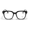 Transparent Frame Glasses Men'S Square Rivets Harajuku Ins Plain Square Flat Glasses