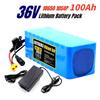 Pachet Baterie 100Ah 10S4P 36V 500W 750W 1000W Putere Mare Panouri Solare 42V Potrivit pentru Motor 36V Cu BMS/Siguranță 30A+Încărcător