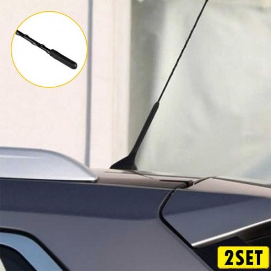 

2Set 9 Black Short Antenna Radio Mast for AM/FM CHEVY SILVERADO 2006- Brand