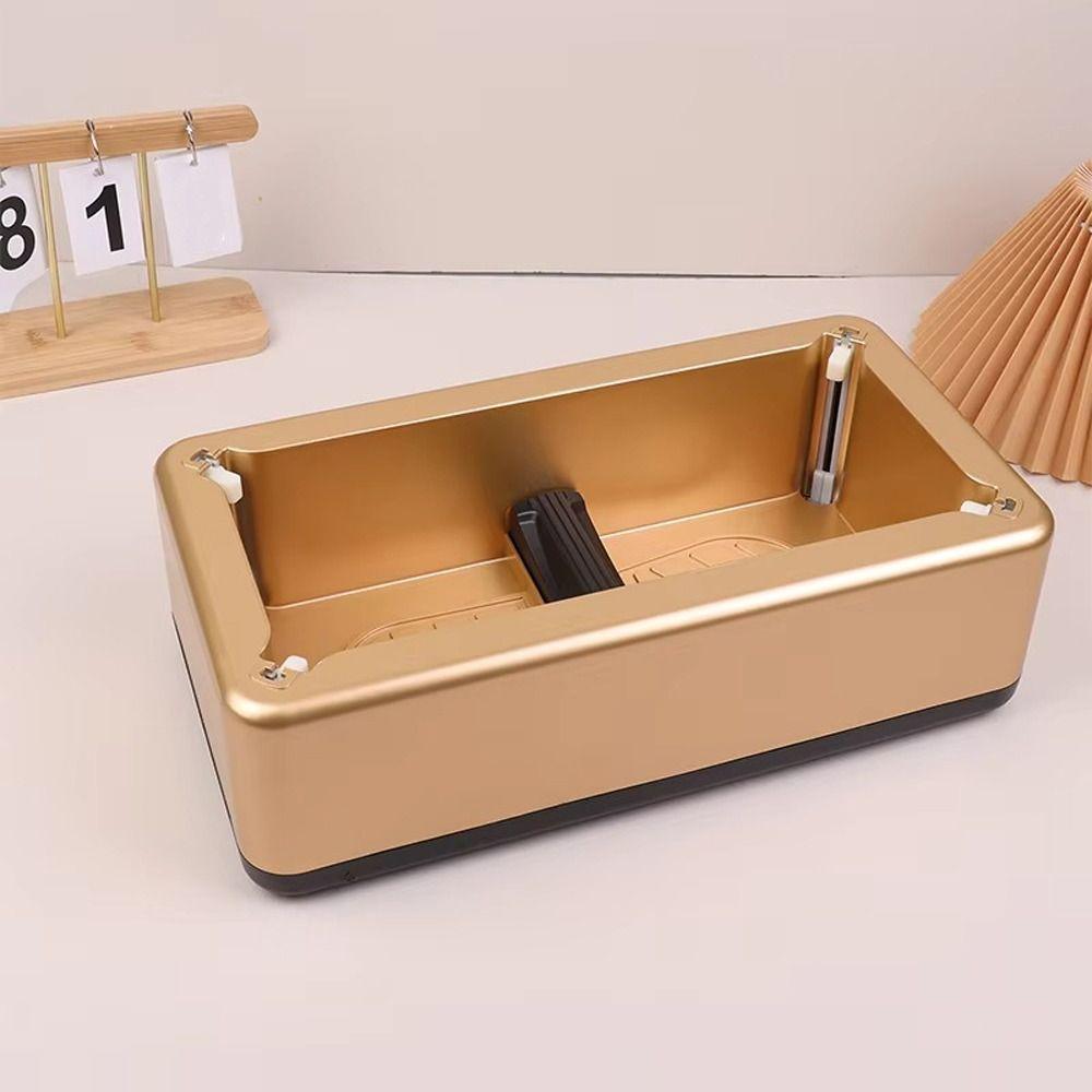 Portable Automatic Shoe Cover Machine Waterproof Shoe Film Dispenser  Factory Floor colore oro rosa
