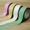 4 PCS 5M Glitter Washi Tape Sticky Paper Masking Adhesive Tape Label DIY Craft Decorative