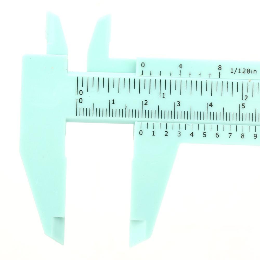 Plastic Vernier Caliper 150mm Length Sliding Gauge Ruler Double Scale Measuring Tool For Students