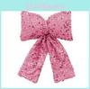 Sequins Bow Christmas Pendants For Scene Setup And Holiday Props Decorations