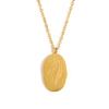 E.B.belle Tarnish Free Irregular Personality 12 Months Flower Pendant Necklace Stainless Steel Gold Plated Birthstone Necklace