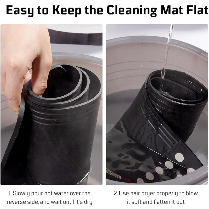 Gun Cleaning Mat Rifle Pistol Gun Mat With Magnetic Dots Non-Slip With Organizer Parts Tray Protective Workbench Mat
