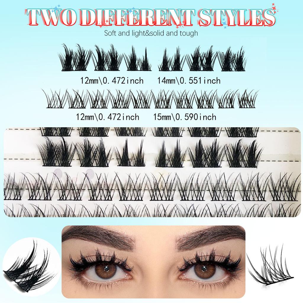 1pc 112 Lashes, 14 Rows, Large Capacity, Mix and Match Lengths Suitable for Different Makeup Looks