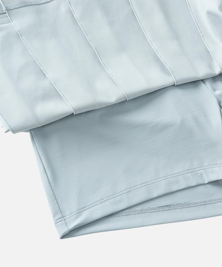 AVEN Dry Motion Tailored Pleated Skirt Sky Blue