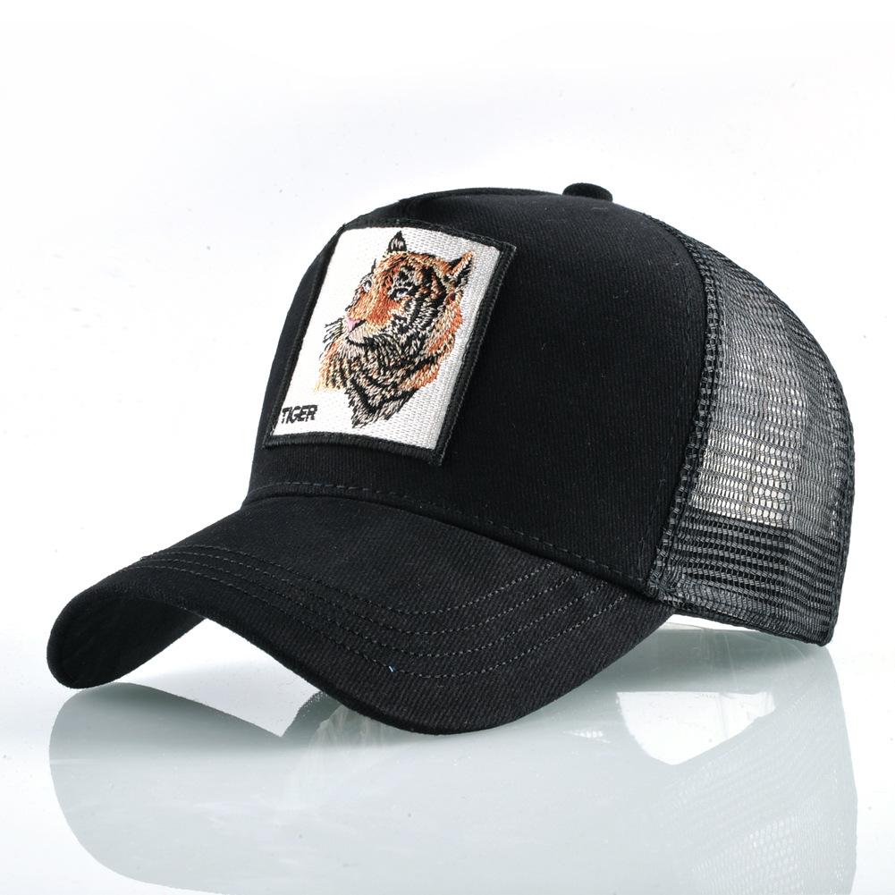 Animal Embroidery Baseball Cap Male Truck Driver Hat Female Cap Outdoor Net Hat