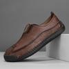 Handmade Genuine Leather Men's Casual Shoes Comfortable Moccasins Men Business Flats Shoes Driving Shoes