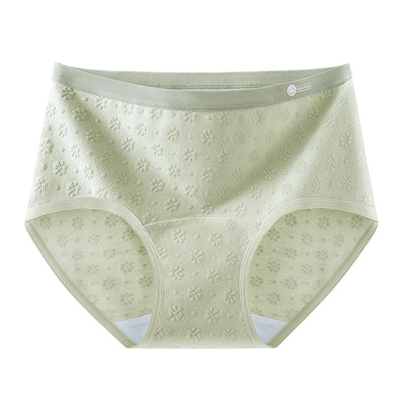 Women's Spring and Autumn New Cotton Antibacterial Extended Crotch Non Mark Briefs