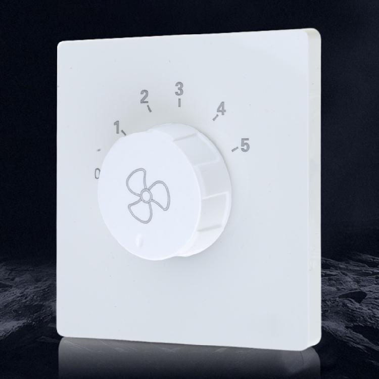 Type 86 Ceiling Fan Speed Adjuster Concealed Speed Controller 5-gear Adjust Easy to Use Wall Control for Office Home