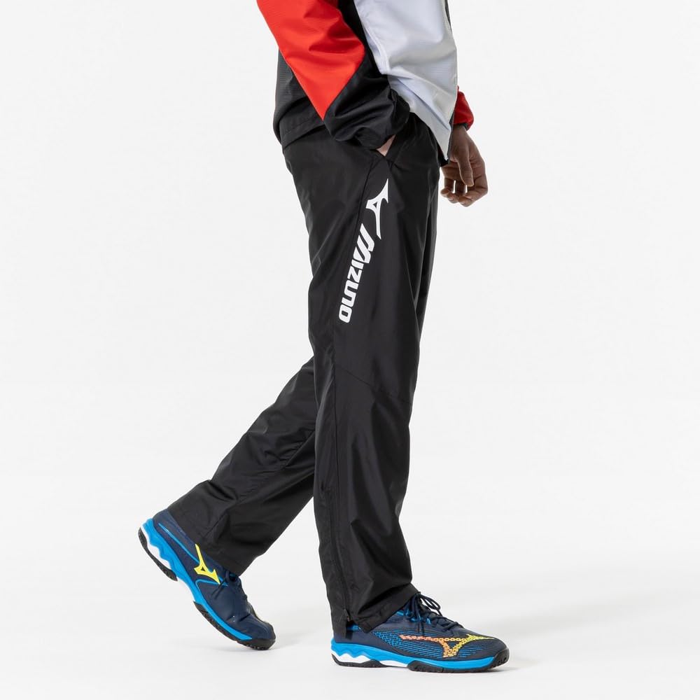 Tennis Windbreaker and Size 2XL Pants, Water-Repellent Windproof, 62MFA503, Unisex, Black,