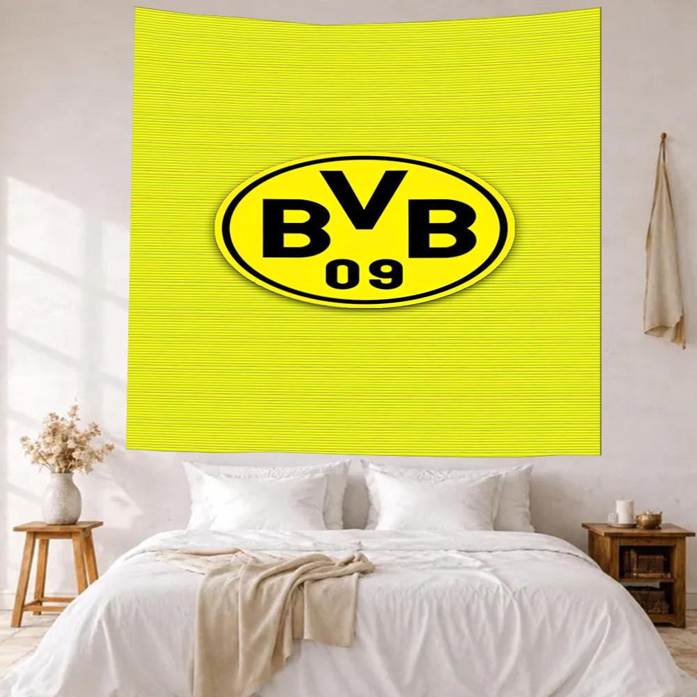 Borussia Dortmund Wall Decor Tapestry Art For Pet Memorial Birthdaywedding Party Backdrop Family Gift