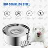 Dog Water Bowl, 3L Large No Spill Dog Bowls, Stainless Steel Water Bowl Dispenser Spilling Proof for Dogs, 101 Oz Non-Skid Pet Water Feeder,Slow