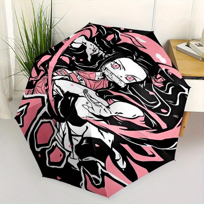 

Demon Slayer Kamado Nezuko Automatic Opening and Closing Umbrella - Suitable for Various Occasions, Outdoor Activities, Lightweight and Durable Automa