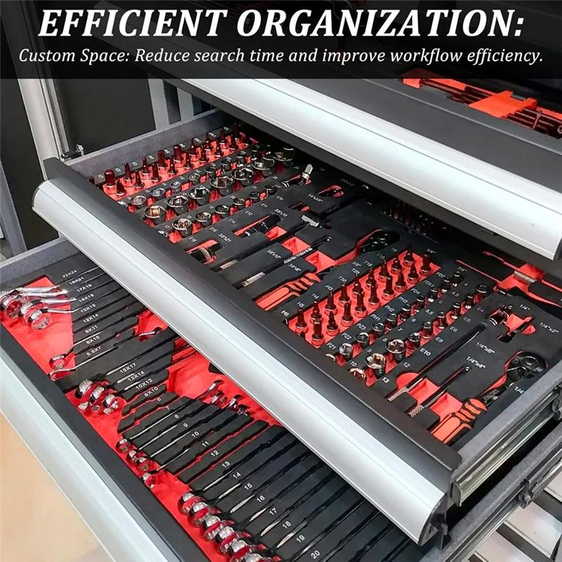 

Fresh 4 Pack Tool Box Foam Tools Box Liner Polyethylene Tools Sheets Toolbox Organizer
