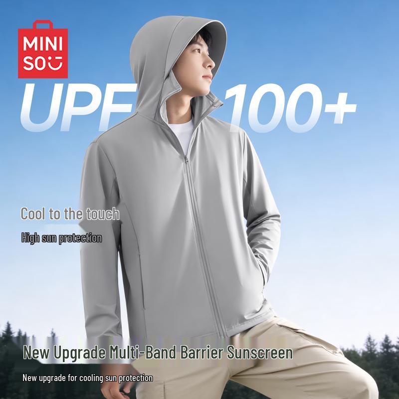 MINISO Men s Ice Silk UPF100+ Sun Protection Hoodie 3XL