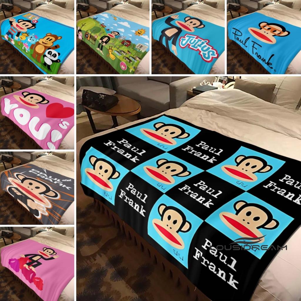 Customizable Cartoon Cute 3D Printing P-PaulF- Frank Flannel Blanket Sofa Home Warm Soft Blanket Four Seasons Portable Gift Blan
