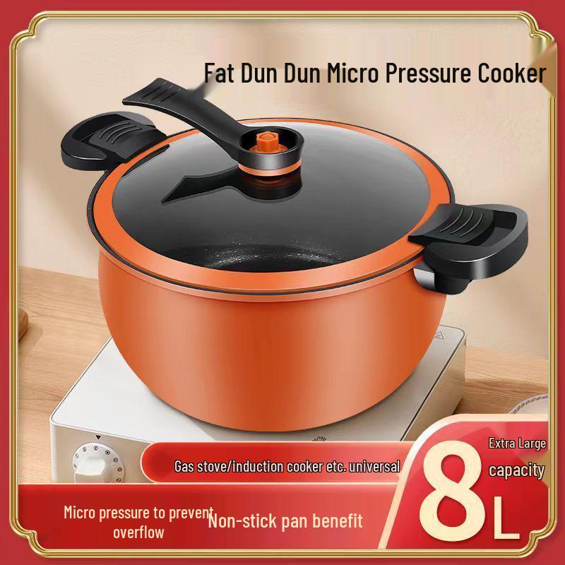 Chubby Multi-functional Non-stick Pressure Cooker for Gas & Induction Cooktops