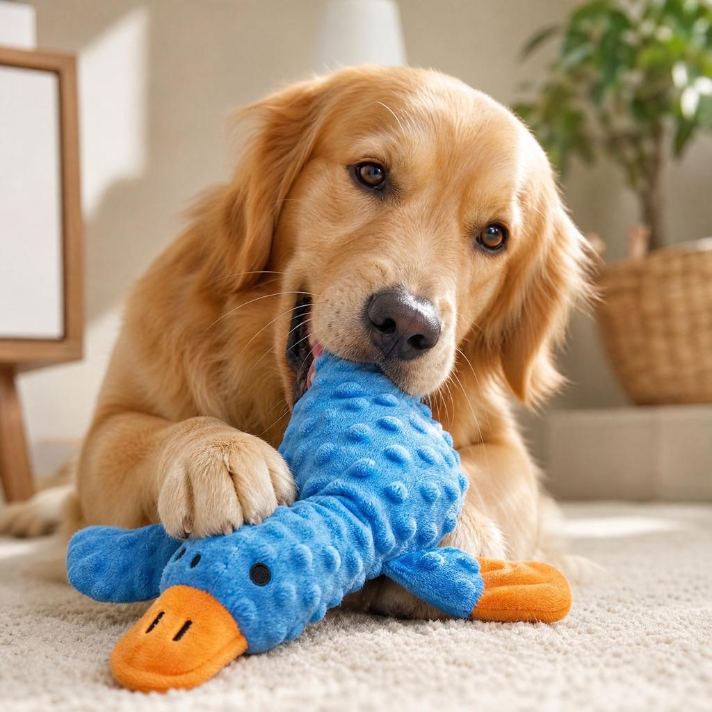 Dog Toy Stuffed with Squeaker, Plush Toy for Interactive Play
