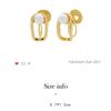 Imitation Pearl Geometric Elegant New Mosquito Repellent Stick Ear Clamp Without Ear Hole