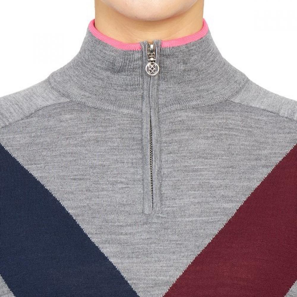 Zippor Golfwear Women S Half Zip Up Knit g4lf22S06a Hgr